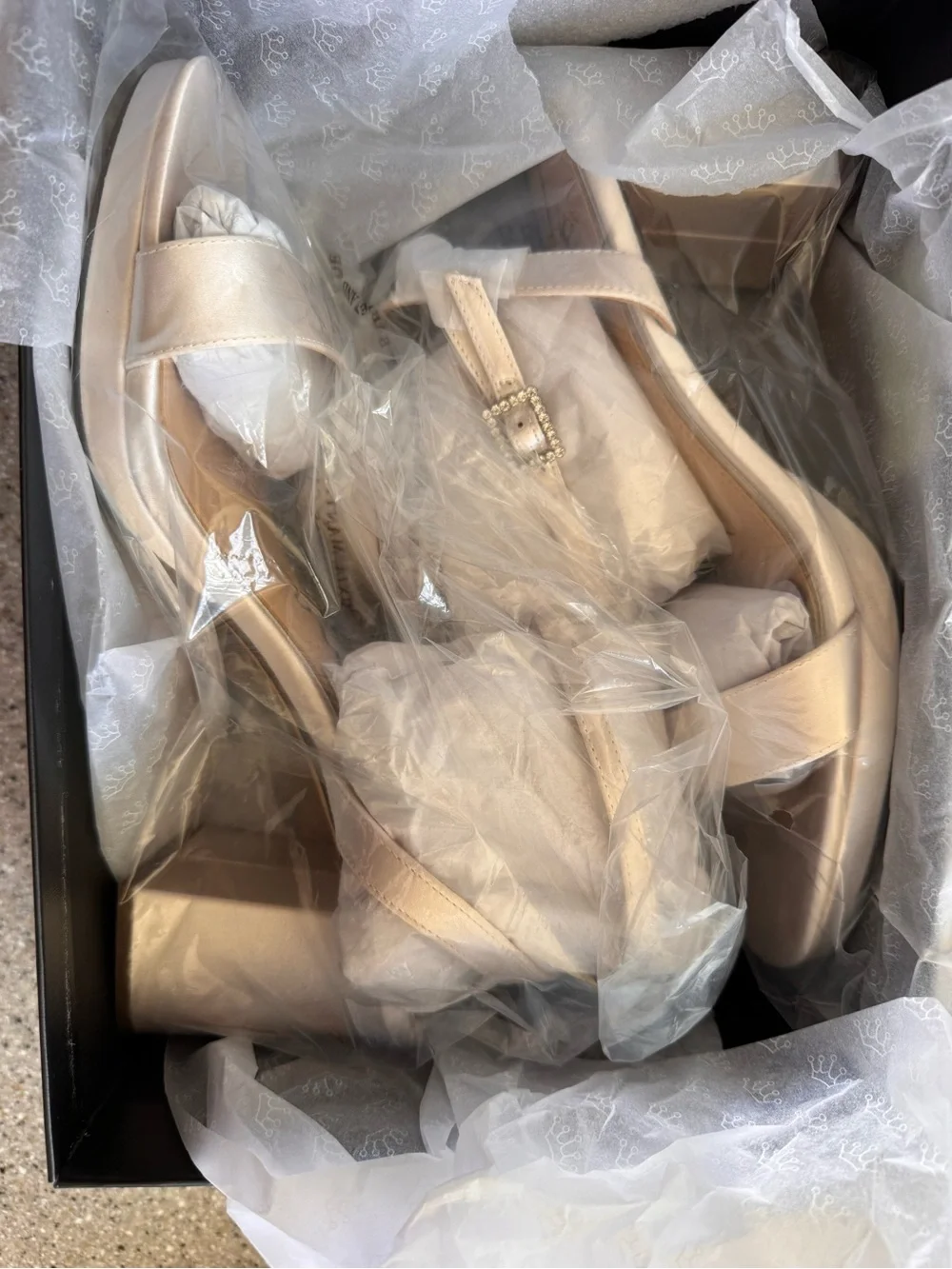 Nina Ivory Block Heel